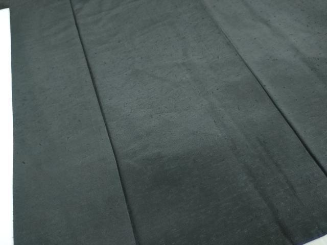 平和屋着物●男性 髭紬 色無地 百入茶色 正絹 逸品 DAAW5975ud