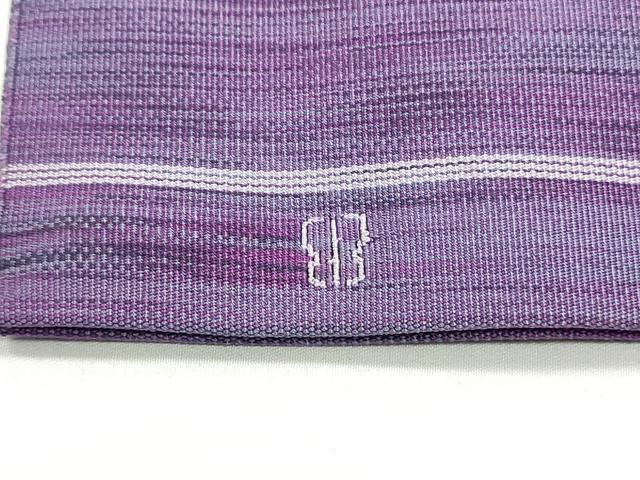 平和屋着物●西陣 川島織物 爪掻き本綴れ 八寸名古屋帯 霞文 銀糸 正絹 逸品 DAAW6527ob