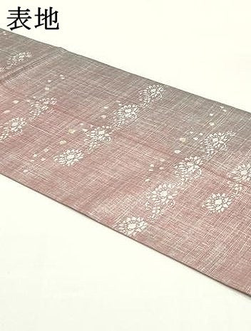 平和屋着物●全通柄袋帯 更紗花文 金銀彩 正絹 逸品 DAAW6953ob