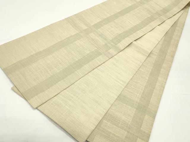 平和屋着物●太鼓柄袋帯 唐織 格子丸文 正絹 逸品 DAAW6954ob