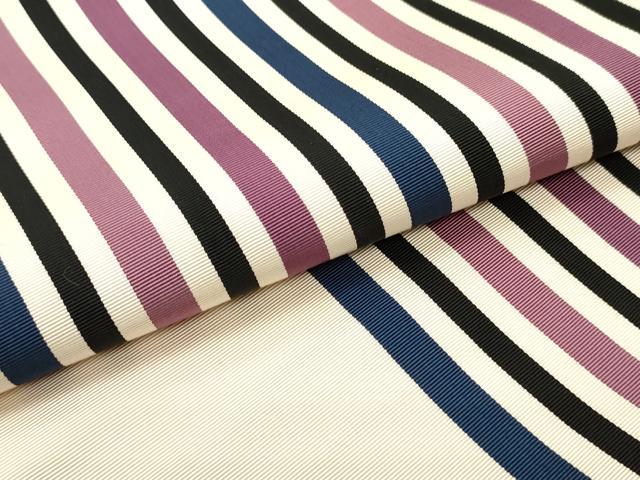 平和屋着物●本場筑前博多織 八寸名古屋帯 間道 肌色 正絹 逸品 DAAW6991ob