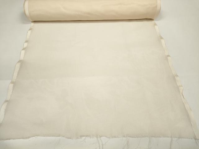 平和屋着物▽羽織・コート 反物 羽尺 スリーシーズン 春夏秋 塵除け 紗 生成り色 逸品 未使用 DAAW7305zzz