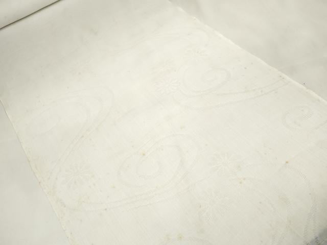 平和屋着物*夏物 長襦袢 反物 着尺 小千谷本麻紋紗 流水花紋紗 吉新織物謹製 証紙付き 麻 逸品 未使用 DAAW7597zzz