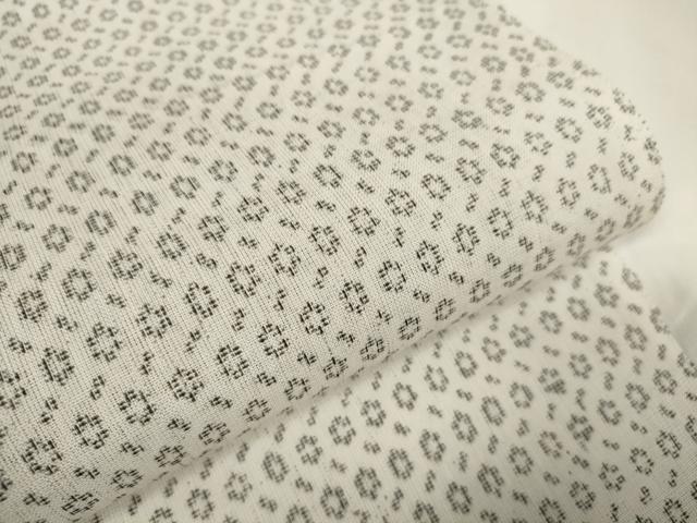 平和屋着物*夏物 本麻白絣 反物 着尺 絣文様 麻 逸品 未使用 DAAW7626zzz