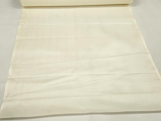 平和屋着物*夏物 長襦袢 反物 着尺 駒絽 生成り色 逸品 未使用 DAAW7744zzz