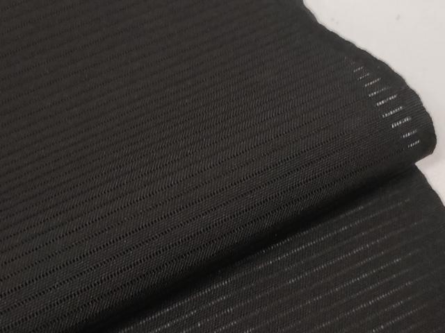 平和屋着物*夏物 黒紋付 黒反物 着尺 絽 五泉 黒朱染 逸品 未使用 DAAW8001zzz