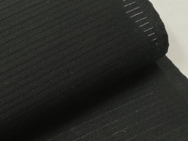 平和屋着物*夏物 黒紋付 黒反物 着尺 五泉 檳榔子 皇室献上絹 逸品 未使用 DAAW8151zzz