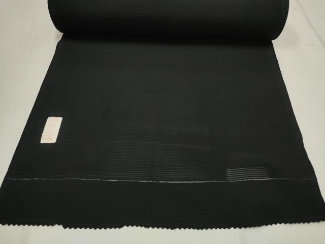 平和屋着物*夏物 黒紋付 黒反物 着尺 京草木染 逸品 未使用 DAAW8152zzz