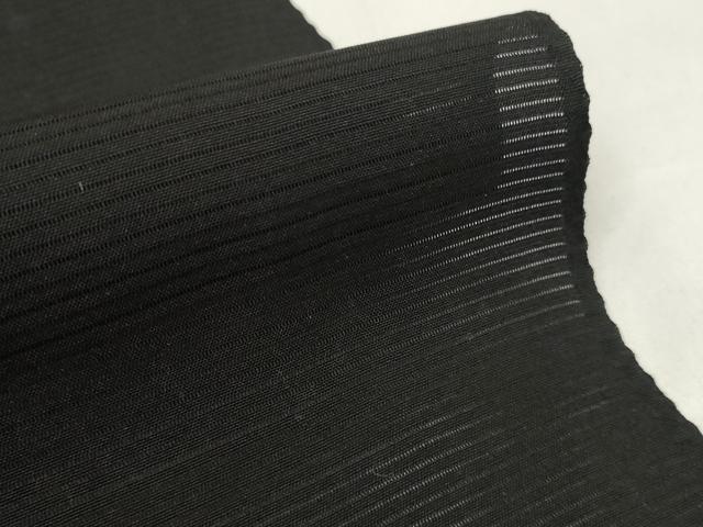 平和屋着物*夏物 黒紋付 黒反物 着尺 絽 甲州黒 京染 逸品 未使用 DAAW8226zzz