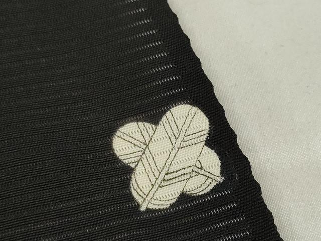 平和屋着物*夏物 黒紋付 黒反物 着尺 絽 甲州黒 京染 逸品 未使用 DAAW8226zzz