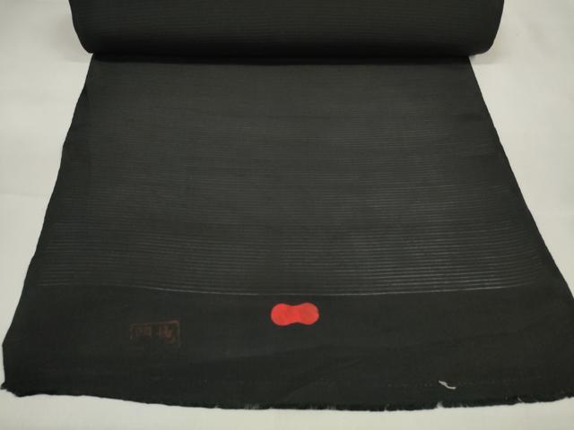 平和屋着物*夏物 黒紋付 黒反物 着尺 絽 逸品 未使用 DAAW8228zzz
