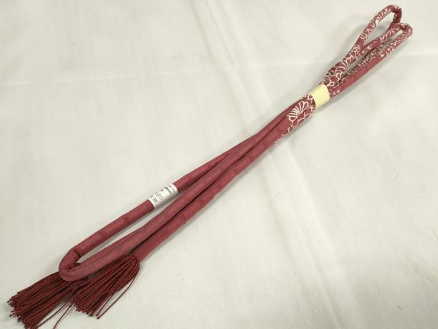 平和屋着物*夏物 和装小物 帯締め・帯揚げセット 絽 菊尽くし 丸ぐけ 逸品 未使用 DAAW8442zzz