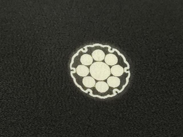 平和屋着物■豪華黒留袖 駒刺繍 花菱文 正絹 逸品 DAAW8771qa