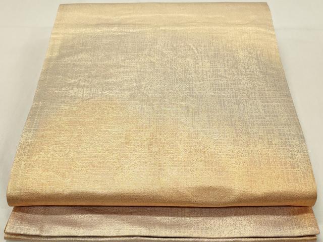 平和屋着物◎六通柄袋帯 霞文 金糸 正絹 逸品 DAAW8818qa