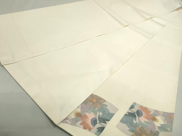 平和屋着物◎太鼓柄袋帯 すくい織 地紙花文 正絹 逸品 DAAW8889qa