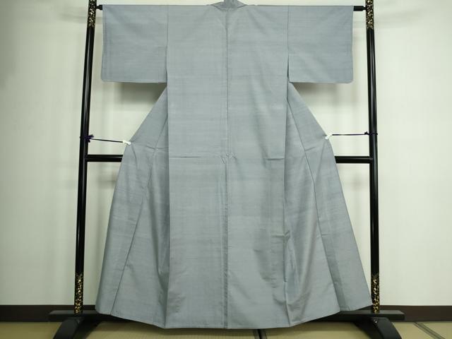 平和屋着物▽上質な紬 単衣 薄色 正絹 逸品 DAAW9190sf