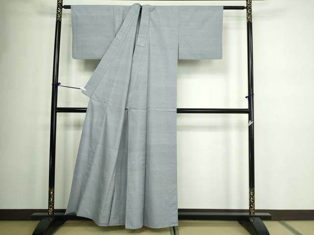 平和屋着物▽上質な紬 単衣 薄色 正絹 逸品 DAAW9190sf