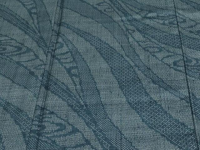 平和屋着物▽結城紬 単衣 変わり間道 正絹 逸品 DAAW9198sf
