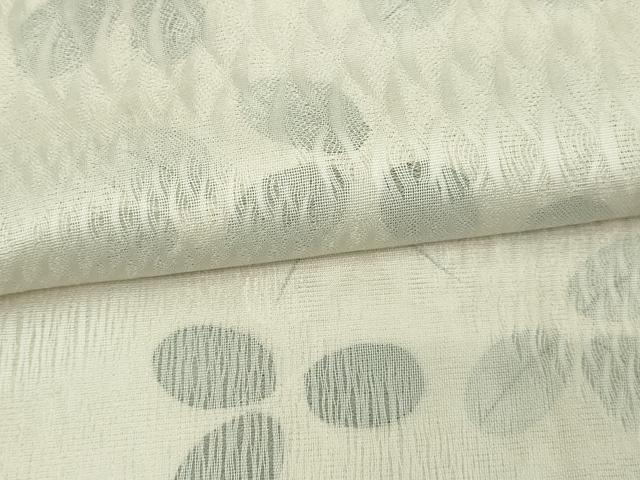 平和屋着物▽上質な小紋 単衣 舞葉文 正絹 逸品 DAAW9200sf