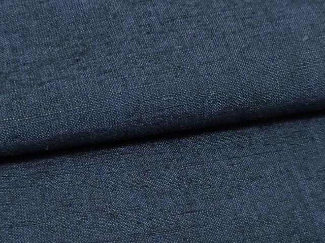 平和屋着物▽男性 紬 単衣 濃藍色 正絹 逸品 DAAW9210sf