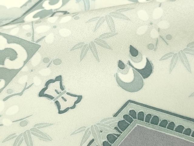 平和屋着物▽訪問着 単衣 宝尽くし文 正絹 逸品 DAAW9211sf