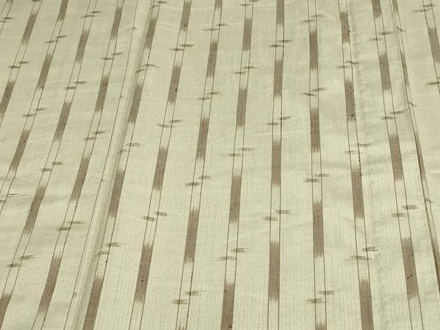 平和屋着物▽上質な紬 単衣 間道 正絹 逸品 DAAW9240sf