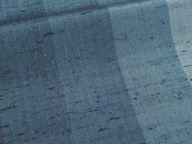 平和屋着物▽上質な紬 単衣 間道 正絹 逸品 DAAW9241sf