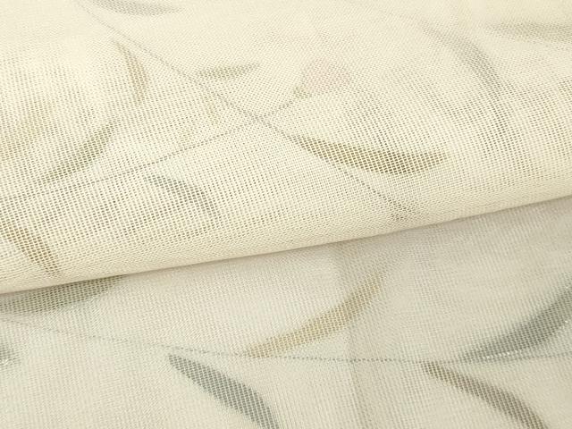 平和屋着物▽訪問着 無双 紗袷 紗×紗 枝葉文 暈し染め 金彩 正絹 逸品 未使用 DAAW9244sf