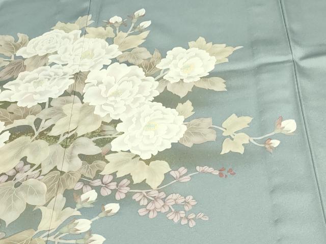 平和屋着物▽豪華色留袖 単衣 作家物 草花文 暈し染め 金彩 正絹 逸品 DAAW9246sf