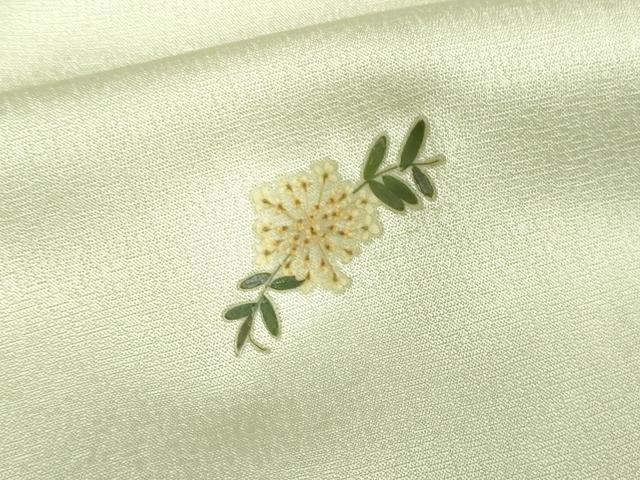 平和屋着物▽上質な小紋 単衣 草花文 暈し染め 正絹 逸品 DAAW9250sf