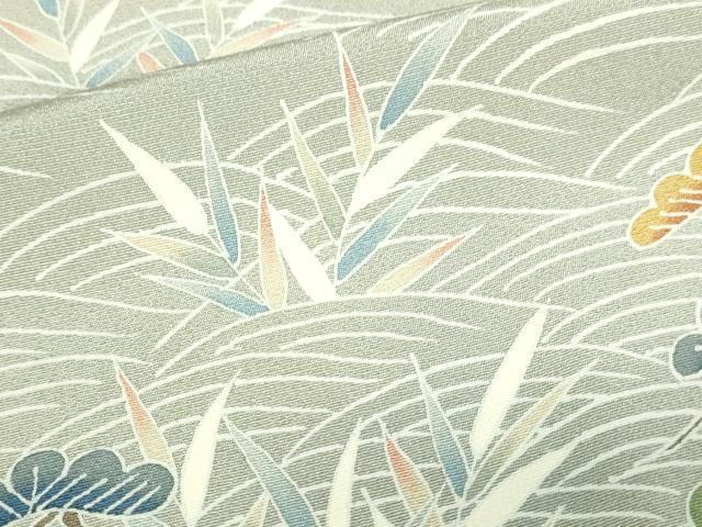 平和屋着物▽訪問着 単衣 作家物 風景文 暈し染め 正絹 逸品 DAAW9254sf