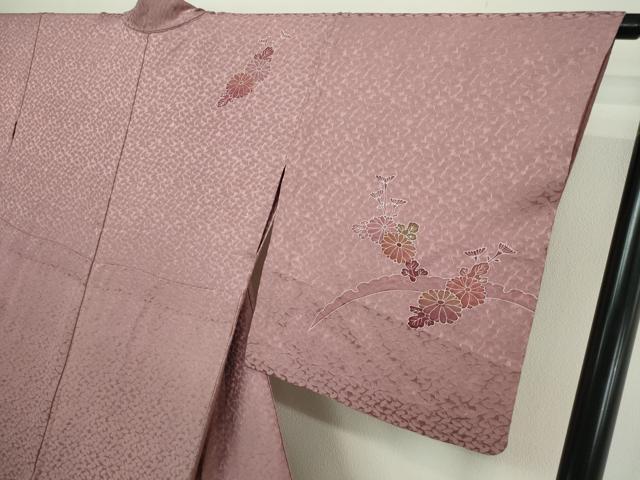 平和屋着物▽訪問着 単衣 絞り 草花文 正絹 逸品 DAAW9261sf