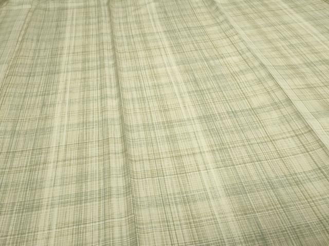 平和屋着物▽小紋 単衣 格子 洗える着物 DAAW9269sf