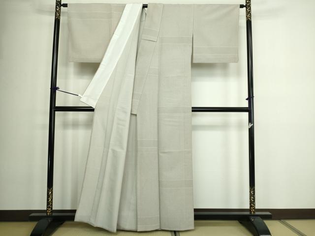 平和屋着物▽小紋 単衣 菱文 洗える着物 DAAW9270sf
