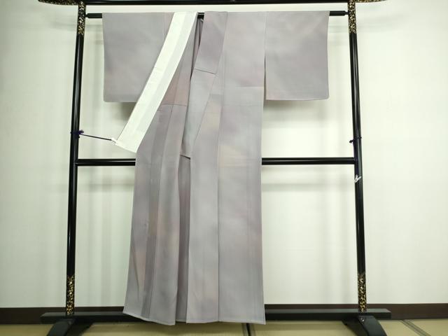 平和屋着物▽染色作家 斉藤三才 小紋 単衣 霞文 暈し染め 正絹 逸品 未使用 DAAW9271sf
