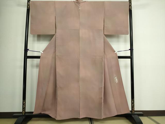 平和屋着物▽染色作家 斉藤三才 小紋 単衣 霞文 暈し染め 正絹 逸品 DAAW9279sf