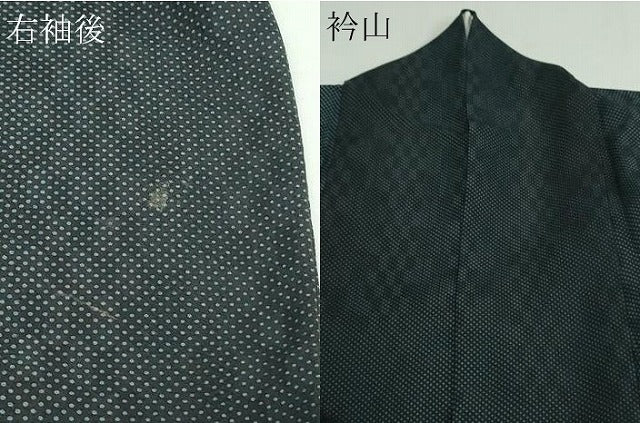 平和屋着物▽上質な小紋 単衣 変わり間道 正絹 逸品 DAAW9361sf