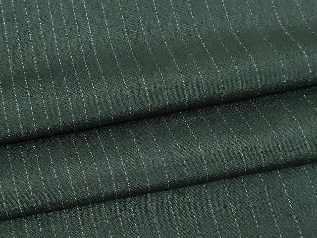 平和屋着物▽上質なお召 単衣 縞 正絹 逸品 DAAW9367sf