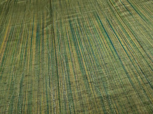 平和屋着物▽上質な紬 単衣 変わり間道 正絹 逸品 DAAW9368sf