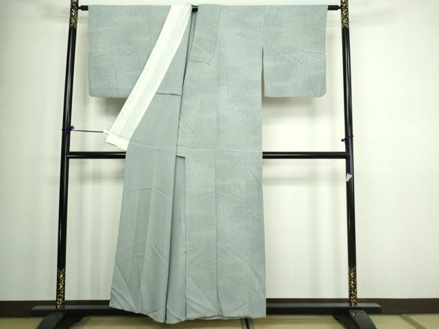 平和屋着物▽上質な小紋 単衣 魚 正絹 逸品 DAAW9373sf