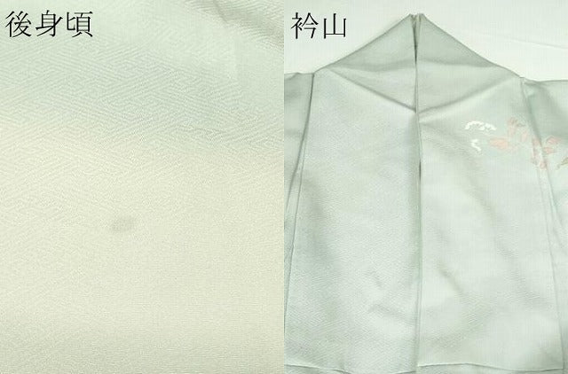 平和屋着物▽訪問着 単衣 草花文 暈し染め 金彩 正絹 逸品 DAAW9374sf