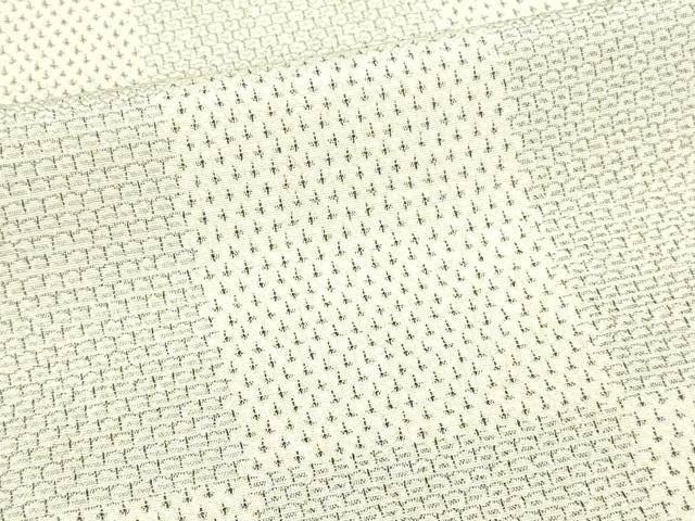 平和屋着物▽本塩沢 単衣 110亀甲 市松文様 正絹 逸品 DAAW9385sf