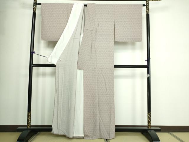 平和屋着物▽上質な小紋 単衣 青海波 正絹 逸品 未使用 DAAW9386sf