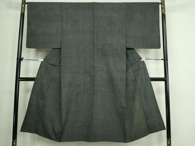 平和屋着物▽男性 単衣 紬 間道 正絹 逸品 DAAW9390sf