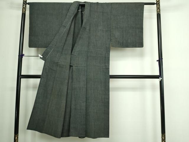平和屋着物▽男性 単衣 紬 間道 正絹 逸品 DAAW9390sf