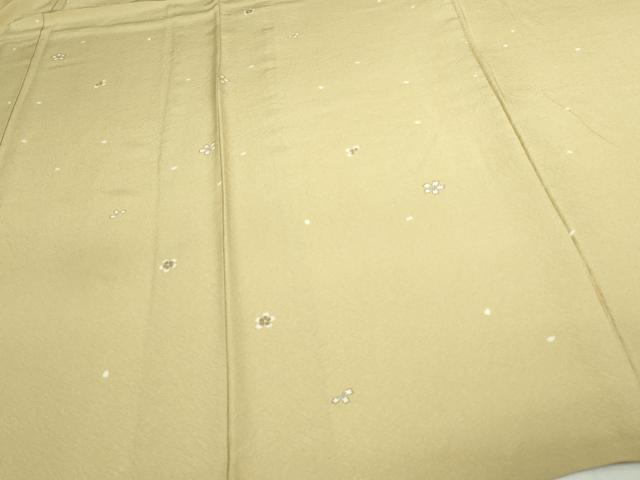 平和屋着物▽上質な小紋 単衣 舞桜文 正絹 逸品 DAAW9398sf