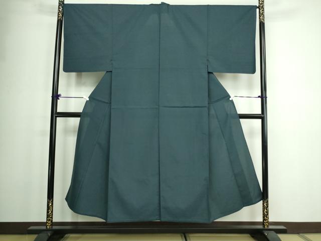 平和屋着物▽男性 小紋 単衣 変わり格子 交織 逸品 DAAW9415sf
