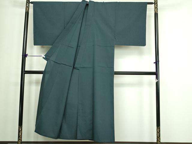 平和屋着物▽男性 小紋 単衣 変わり格子 交織 逸品 DAAW9415sf