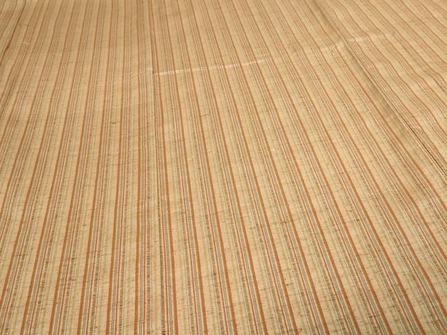 平和屋着物▽上質な紬 単衣 間道 正絹 逸品 未使用 DAAW9427sf