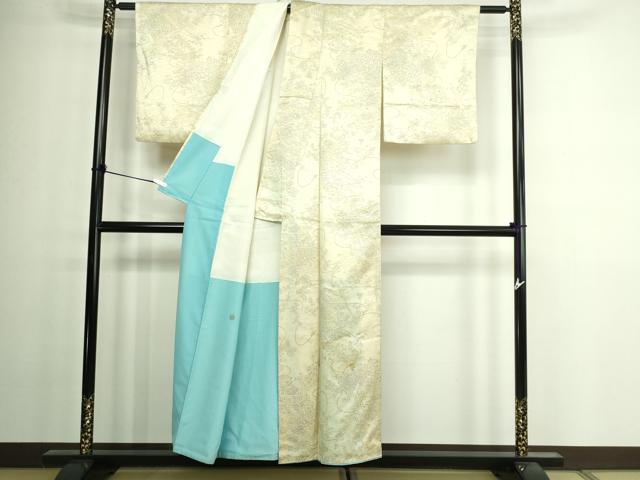 平和屋着物■上質な小紋 草花文 乱菊 正絹 逸品 DAAW9949sf